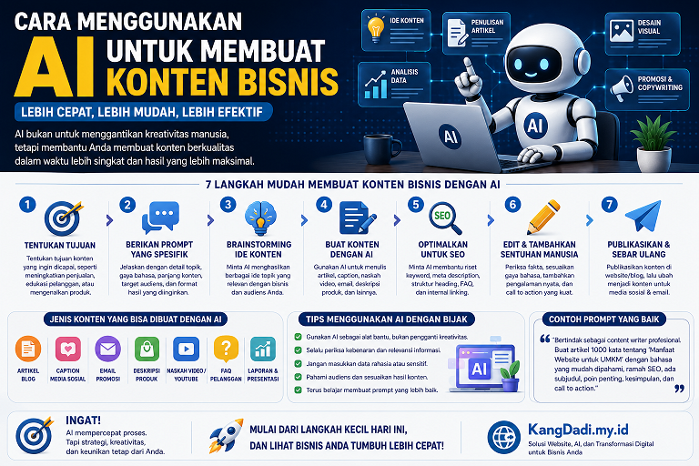 Cara Menggunakan AI untuk Membuat Konten Bisnis yang Menarik dan Efektif