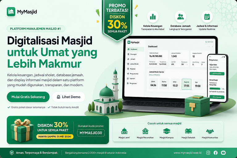 MyMasjid – Platform Manajemen Masjid Digital