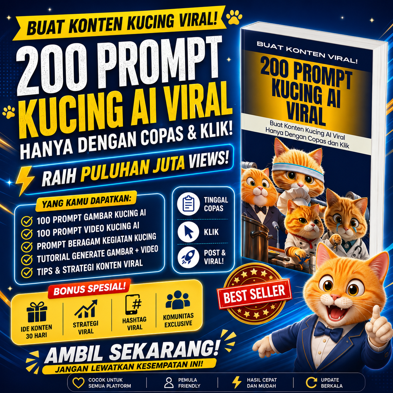 RAIH JUTAAN VIEWS DENGAN KONTEN KUCING VIRAL