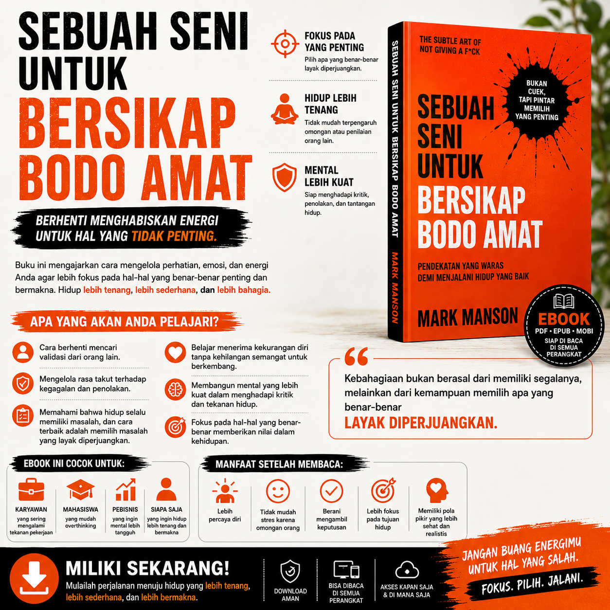 Sebuah Seni untuk Bersikap Bodo Amat